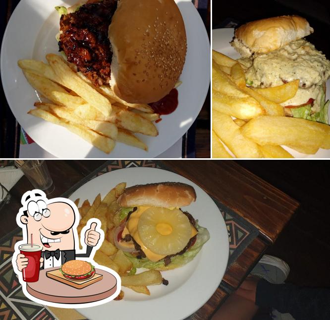 Try out a burger at Jabula Lodge & Restaurant