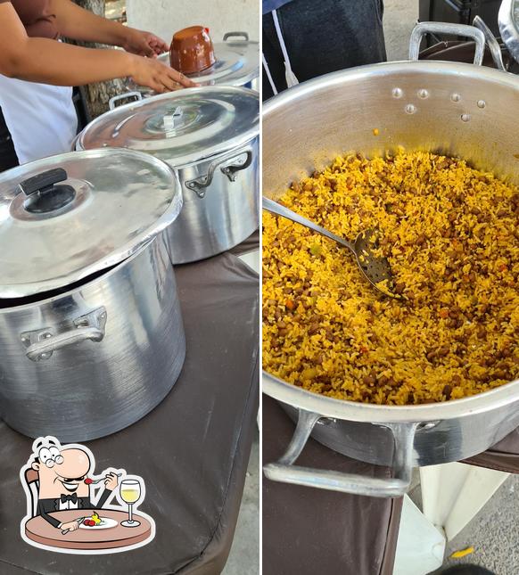 Comida em Feijoada e Baião de Dois do irmão Jr