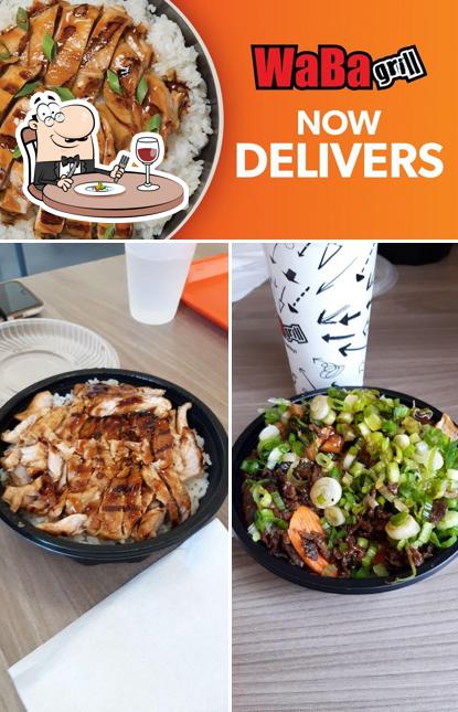 Food at WaBa Grill