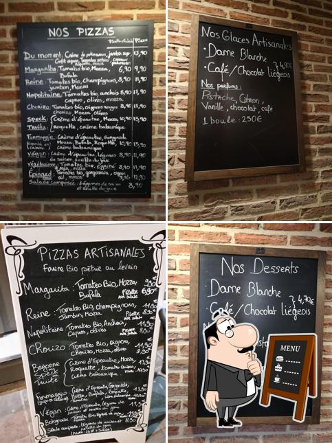 Découvrez le menu du jour sur le tableau