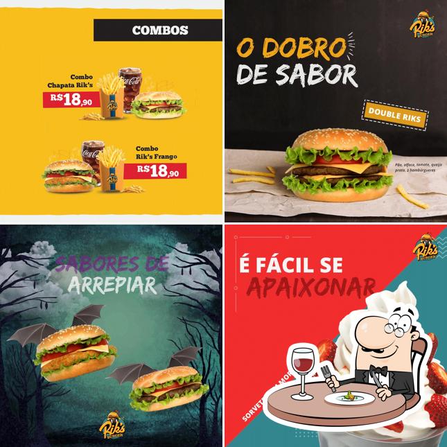 Comida em RIK'S BURGER Drive-Thru