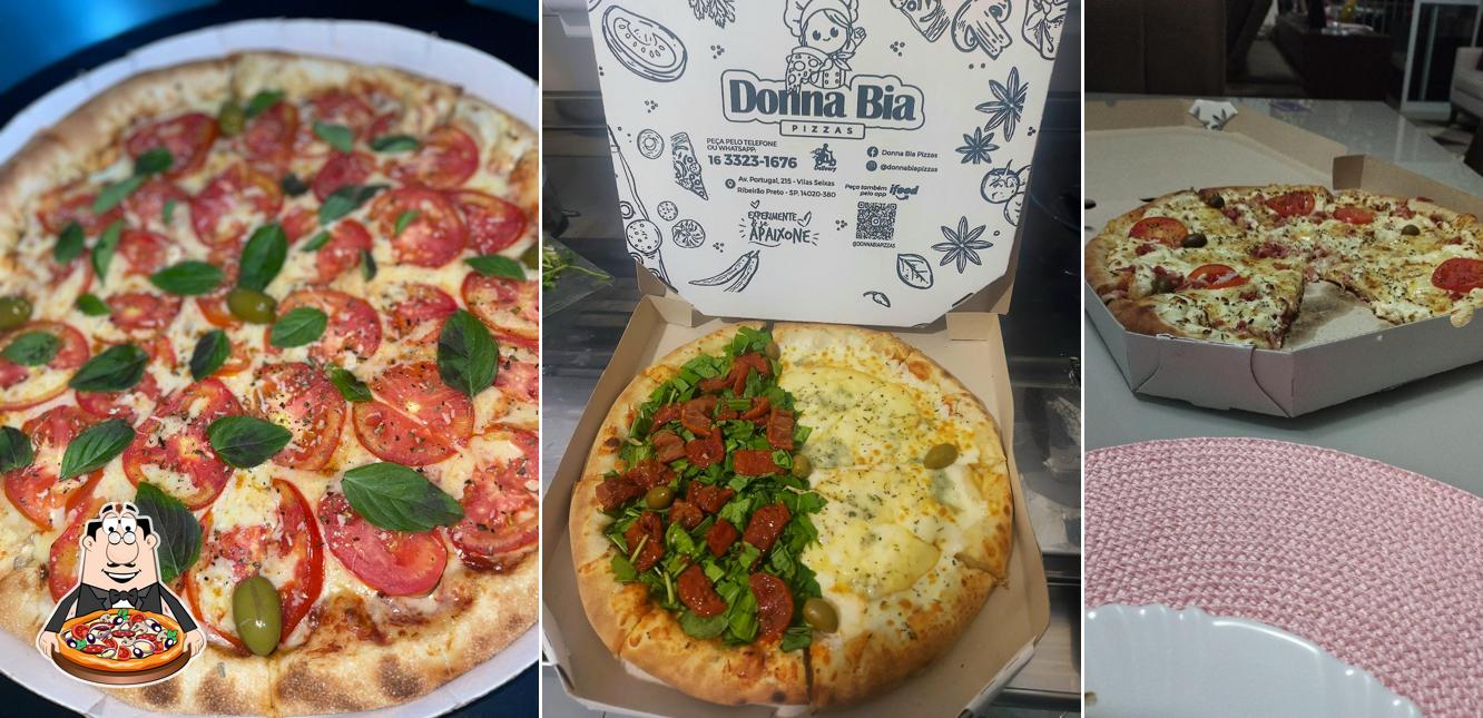 Experimente pizza no Donna Bia Pizzas