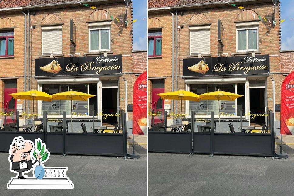 L'extérieur de Friterie la berguoise