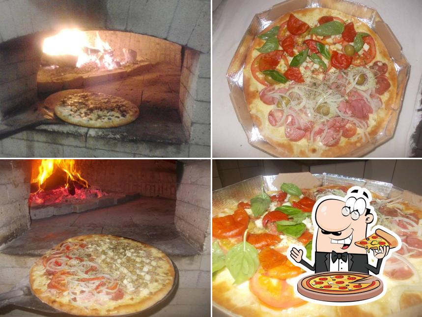 Escolha pizza no Pizzaria sabores d' italia