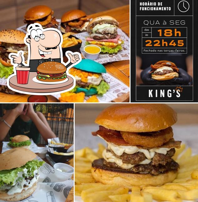 Os hambúrgueres do Kings Artesanal irão satisfazer diferentes gostos