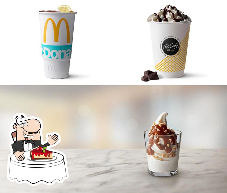 McDonald's provides a selection of desserts