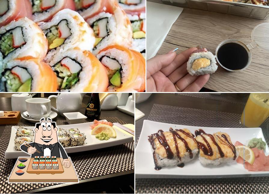 Les sushi sont disponibles à Sushi Boom restorāns