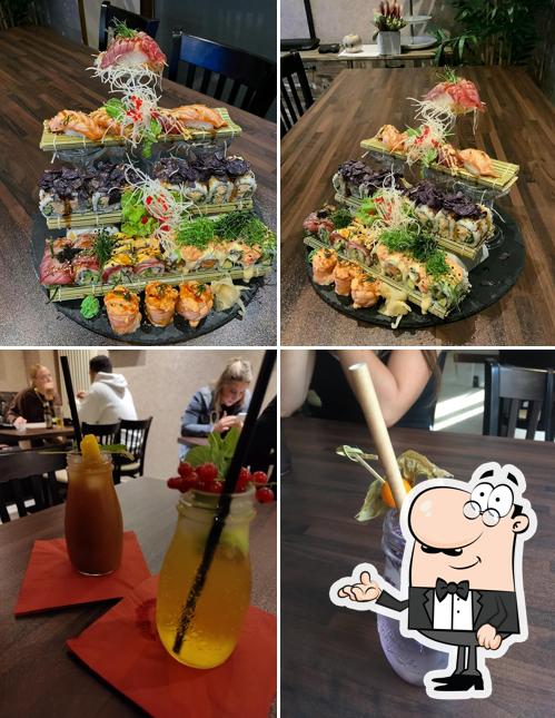 GEM Fusion Sushi is distinguished by interior and drink
