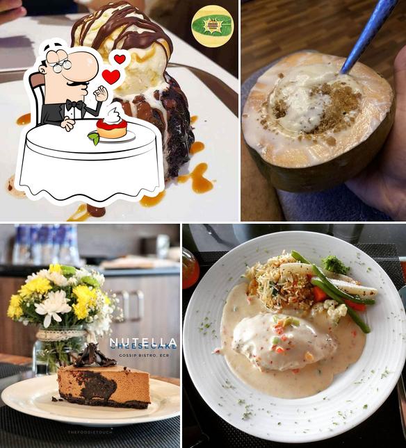 Gossip Fusion Bistro & Dessert Bar offers a range of desserts