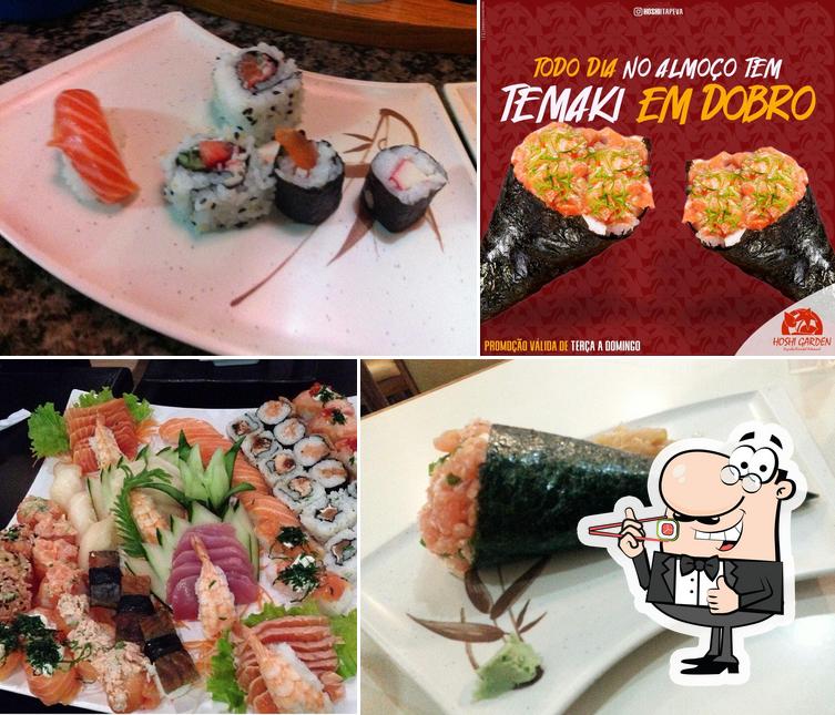 Escolha diversas opções de sushi