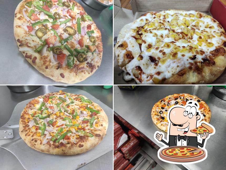 Pick various kinds of pizza