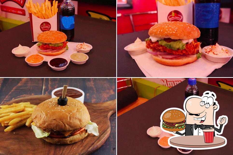 Treat yourself to a burger at Bombay Biryani & Chinese