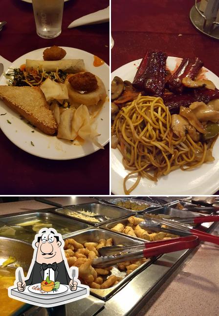 Food at Oriental Buffet