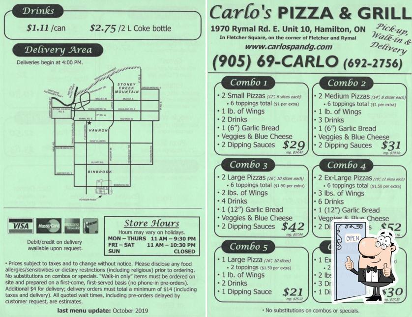 Here's an image of Carlo's Pizza & Grill