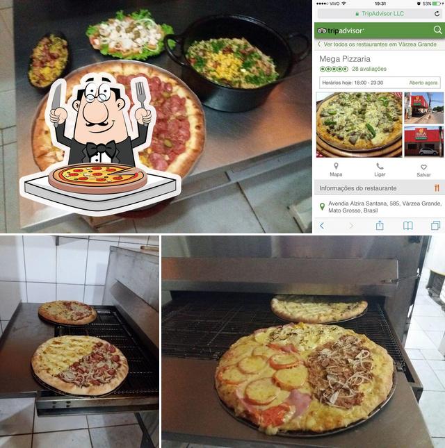 Peça pizza no Mega Pizzaria