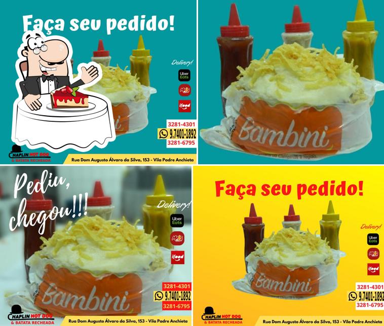 Chaplin Hot Dog oferece uma escolha de sobremesas