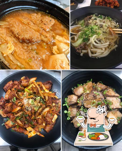 Platos en Uncle Don 경양식 돈까스&라면