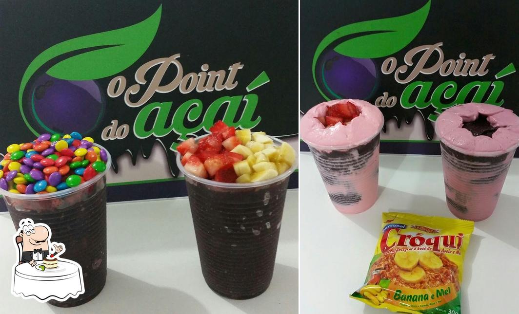 O Point do Açaí oferece uma seleção de pratos doces