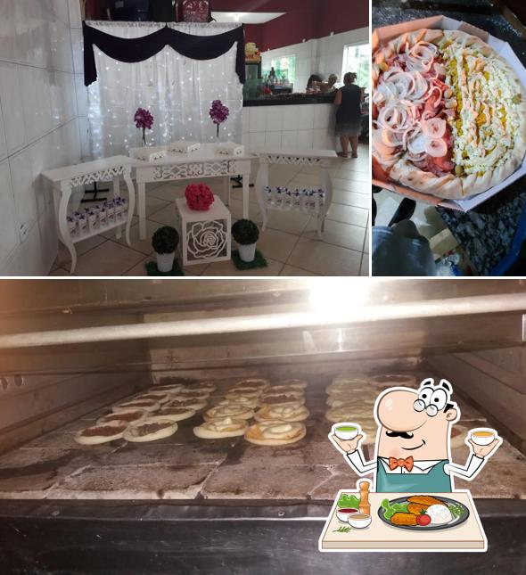 Estas son las imágenes que hay de comida y interior en Pizzaria e Esfiharia Nova Colinas