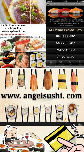 Food at Angel sushi