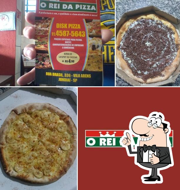 See this picture of O rei da pizza