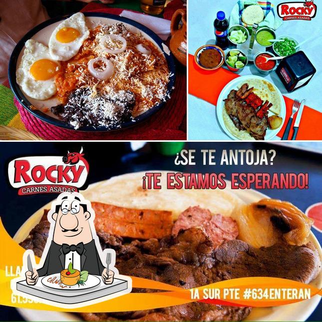 Food at Rocky - Carnes asadas