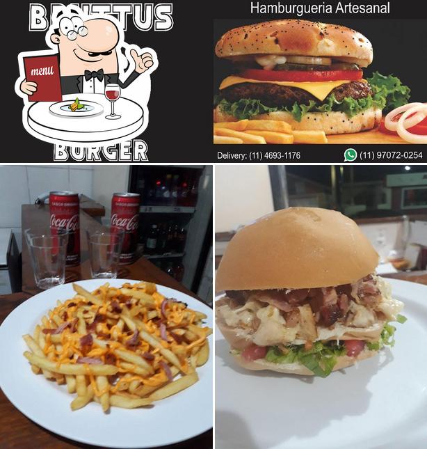 Comida em Bruttus Burger