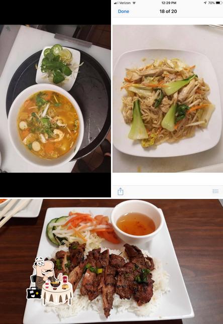 Food at Miss Pho Vietnamese Restaurant