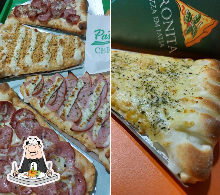 Comida em Ceronita Pizza em Fatia