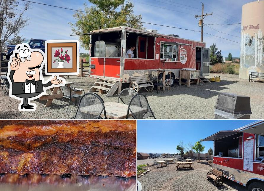 Estas son las fotos que muestran interior y comida en Red Arrow BBQ on Route 66