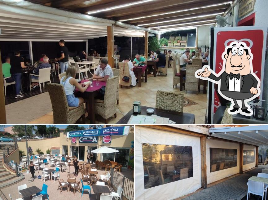 Installez-vous à l'une des tables de Ristorante Pizzeria Cafe del Mar