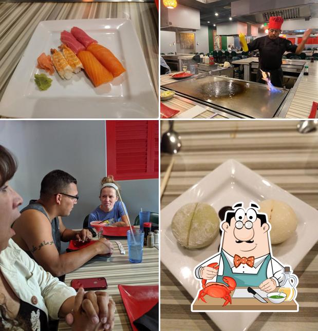Попробуйте блюда с морепродуктами в "Hibachi Japanese Steakhouse and Sushi Restaurant"