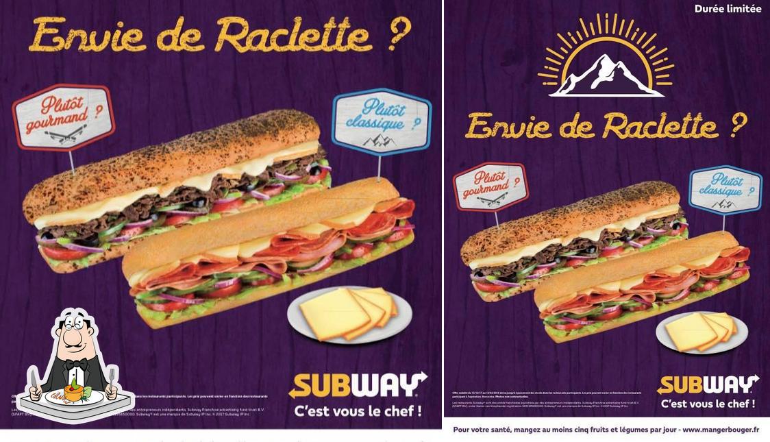 Nourriture à Subway