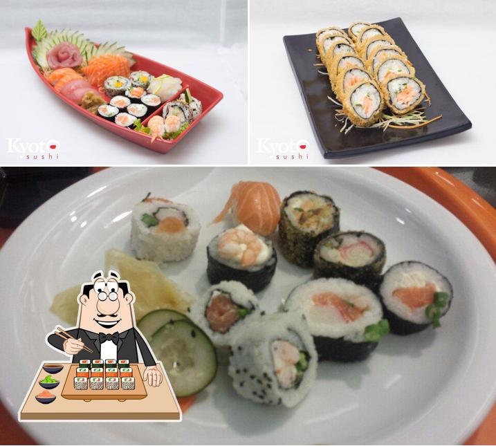 Peça diversas opções de sushi