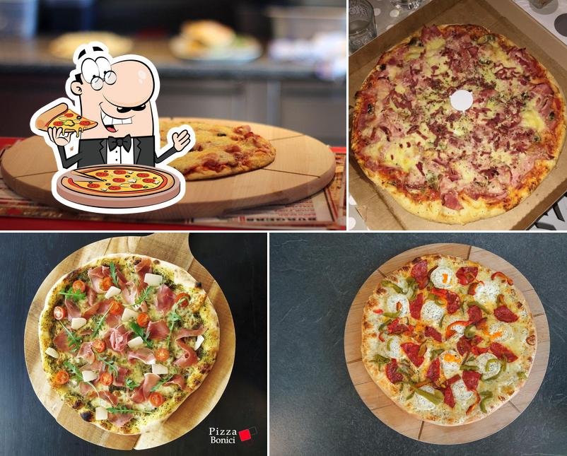 Choisissez différents genres de pizzas