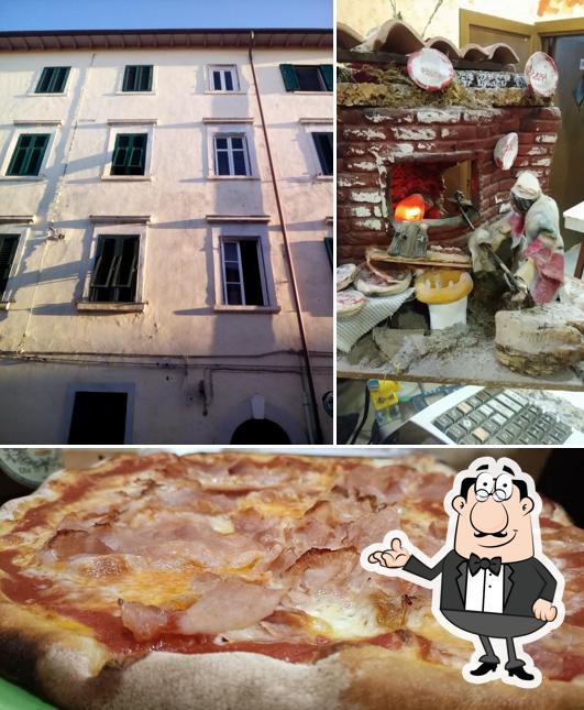 La interni e pizza del ristorante