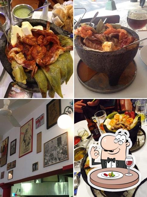 Еда в "Cantina La Valenciana"