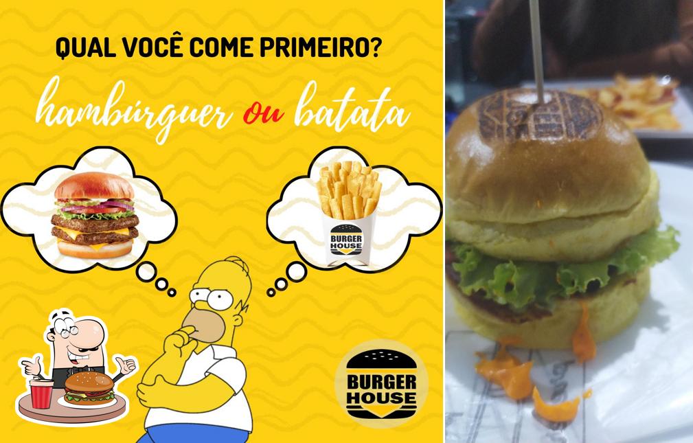 Delicie-se com um hambúrguer no Burger House