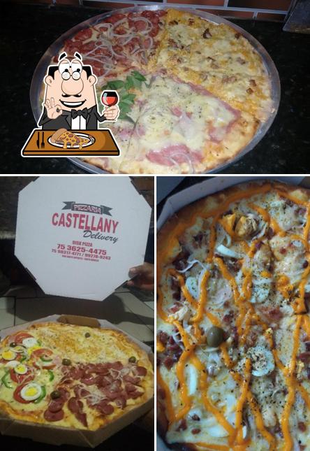 Experimente pizza no Pizzaria Castellany