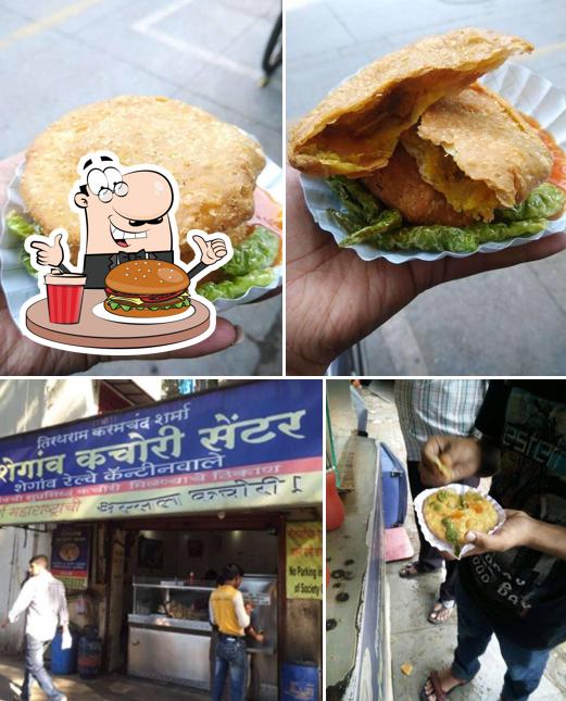 Try out a burger at Shegaon Kachori