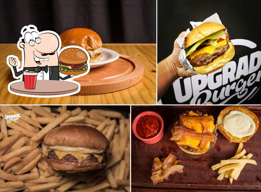 Experimente um hambúrguer no Upgrade Burger