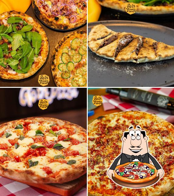 Escolha pizza no Goin Pizza - Pizzaria Anápolis