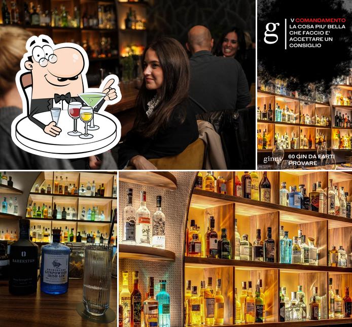 В "Ginny Cocktail Bar Wine Bar Ristorante" подаются спиртные напитки
