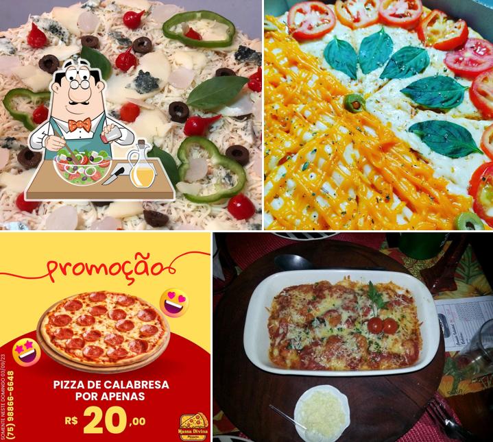 Salada grega em Divina Pizza