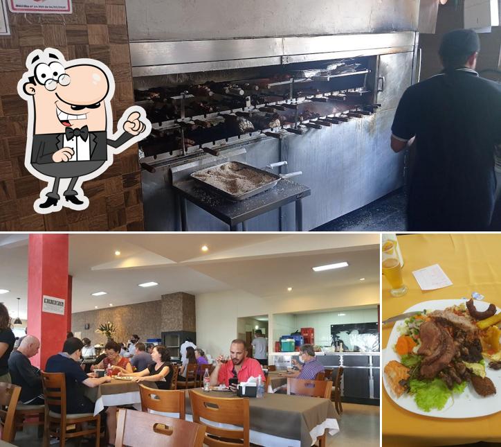 Entre diferentes coisas, interior e comida podem ser encontrados no Churrascaria Estrela do Sul