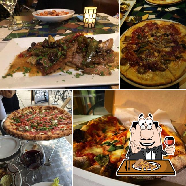 Order pizza at Pino's Contemporary Italian Restaurant