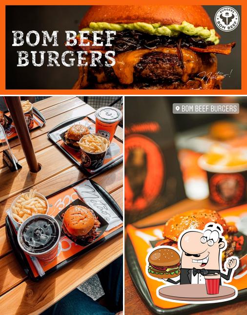 Consiga um hambúrguer no Bom Beef Burgers