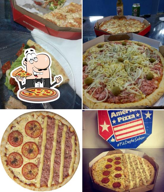Consiga pizza no America Pizza