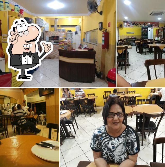 O interior do Sapori D' Pizza