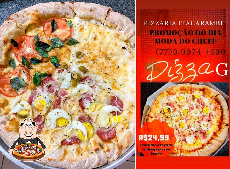 Consiga pizza no Itacarambi pizzaria